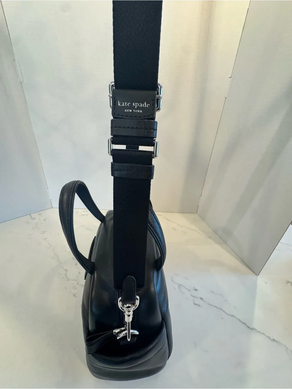 kate spade Black Puffed Satchel Handbag - Crossbody